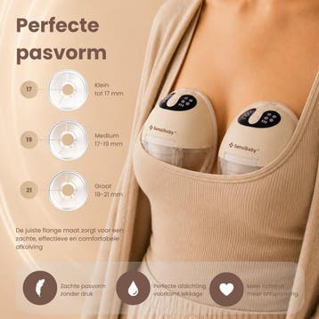 TwinFlow Duo Handsfree Borstkolf met Luxe Tas - Sensibaby, Kinderen en Baby's, Babyvoeding en Toebehoren, Verzenden, Nieuw, Inclusief tas