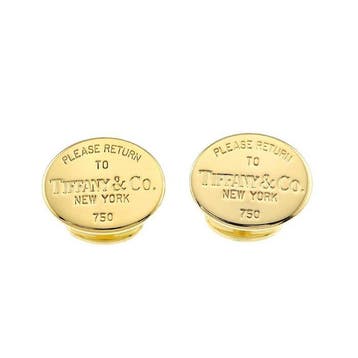 Tiffany & Co. - Manchetknopen - 18 karaat Geel goud, Sieraden, Tassen en Uiterlijk, Antieke sieraden