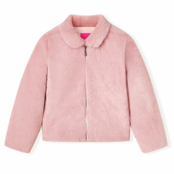 vidaXL Kinderjas 104 kunstvacht roze, Verzenden, Nieuw