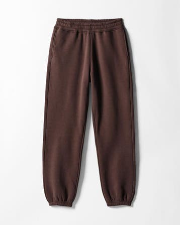 HEMA Herenbroek Carlson regular fit sweatstof donkerbruin, Kleding | Heren, Verzenden, Nieuw