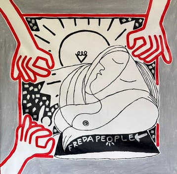 Freda People - Picasso X Haring XL, Antiek en Kunst