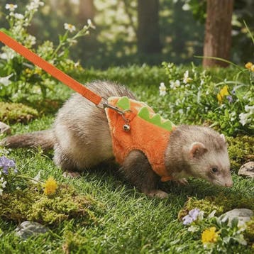 Veilig en Comfortabel Dinosaurusharnas met Riem voor Fretten, Dieren en Toebehoren