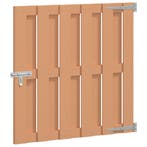 vidaXL Tuinpoort 100 x 100 cm WPC en Aluminium Bruin, Tuin en Terras, Verzenden, Nieuw