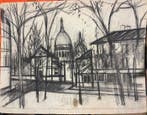 Yves Ganne (1931-2019) - Paris - La place du Tertre à, Antiek en Kunst, Kunst | Schilderijen | Klassiek
