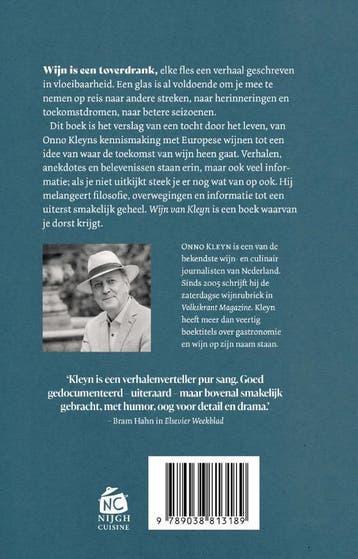 Wijn van Kleyn / Nijgh Cuisine 9789038813189 Onno Kleyn, Boeken, Verzenden, Zo goed als nieuw, Onno Kleyn