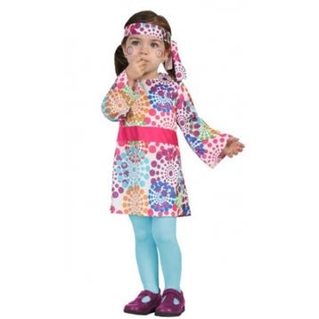 Hippie verkleed jurkje voor peuters - Jaren 60/ hippie kle.., Kinderen en Baby's, Verzenden, Nieuw
