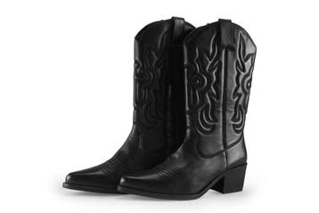 Manfield Cowboy laarzen in maat 39 Zwart, Verzenden, Zwart, Zo goed als nieuw, Manfield