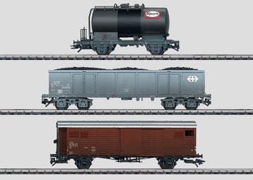 MARKLIN 48807 SET ZWITSERSE GOEDERENWAGENS H0, Hobby en Vrije tijd, Modeltreinen | H0, Nieuw