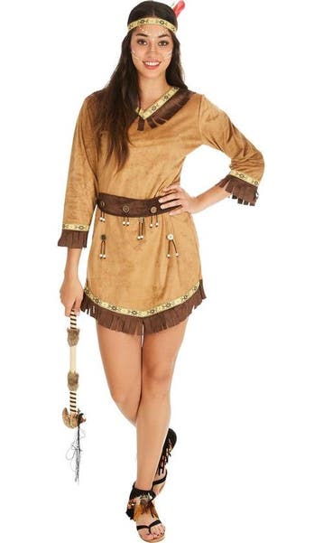 2dekans | dressforfun - vrouwenkostuum indianenvrouw Apache, Kleding | Dames, Tectake, Ophalen of Verzenden, Zo goed als nieuw