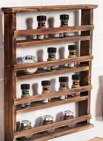 Zwevende 4-Lagen Houten Opbergplank, Huis en Inrichting, Kasten | Wandmeubels, Verzenden, Nieuw