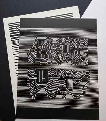 Victor Vasarely (1906-1997) - 2 oeuvres : Naissances - II et