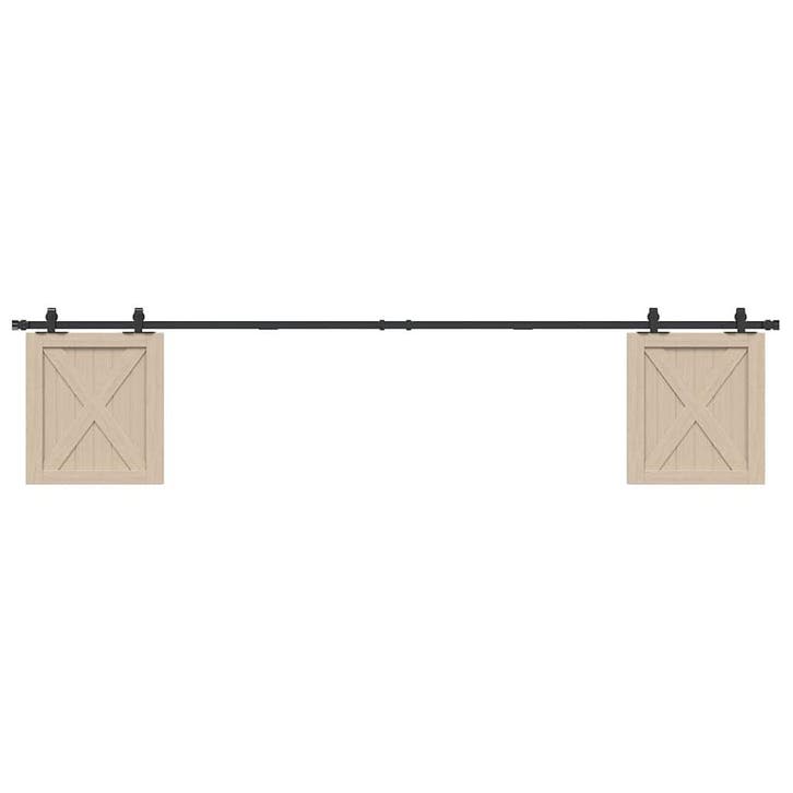 vidaXL Ophangset voor schuifdeur 244 cm koolstofstaal, Doe-het-zelf en Verbouw, Overige Doe-het-zelf en Verbouw, Nieuw, Verzenden