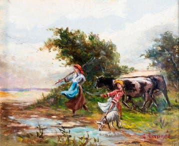George François Paul Laugée (1853-1937) - Contadine