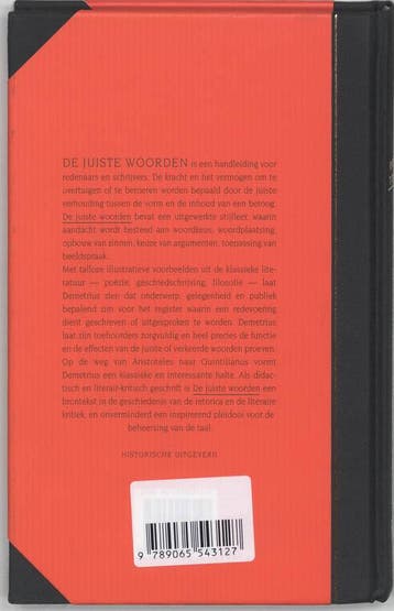 De juiste woorden / Filosofie & retorica / 7 9789065543127, Verzenden, Zo goed als nieuw, Demetrius