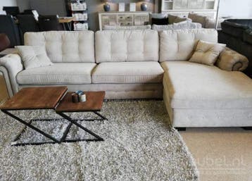 Loungebank Groenveld - loungebanken - Wit, Nieuw, Stof