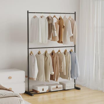 Stabiele Kledingrek Dubbellaags - Multifunctioneel & Nordic, Verzenden, Nieuw