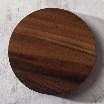 HOCHO Walnoten Houten Onderzetter Ø100mm – Luxe & Duurzaa, Ophalen of Verzenden, Nieuw
