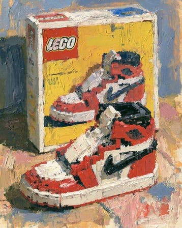 EGO - BRICK LEGEND HIGH - 1/5 SIGNÉE COA - 40x60 cm, Nieuw