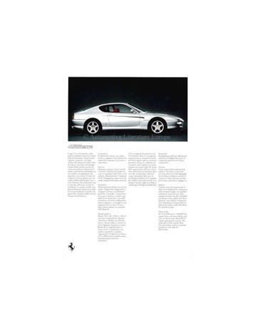 1996 FERRARI PROGRAMMA PERSMAP ENGELS & ITALIAANS 1122/96, Nieuw, Ferrari, Author