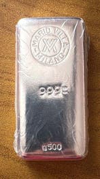 500 gram - Zilver .999 - Mario Villa Milano - Verzegeld en, Postzegels en Munten, Edelmetalen en Baren