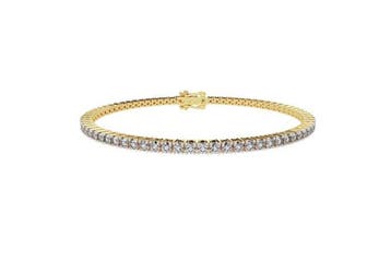 Tennis armband - 14 karaat Geel goud - 3.16ct. tw. Diamant