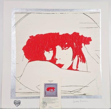 Giosetta Fioroni (1932) - Doppio liberty Rosso, Antiek en Kunst