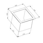 Reserve Toiletrolhouder Inbouw AQS Geborsteld Gunmetal, Ophalen of Verzenden, Nieuw