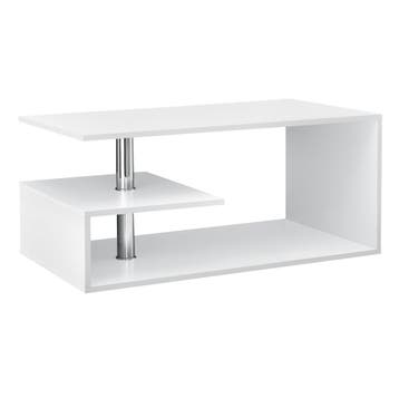 Salontafel Haarlem rechthoekig wit 90x50x41 cm [en.casa], Verzenden, Nieuw