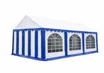 Premium Partytent PVC 4x6x2 mtr in Wit-Blauw (4x6 meter), Tuin en Terras, Partytenten, Verzenden, Nieuw, 2 meter of meer, Partytent