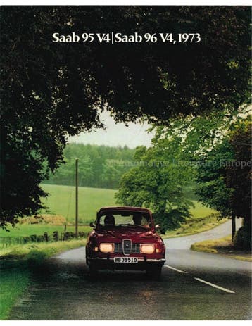 1973 SAAB 95 | 96 V4 BROCHURE NEDERLANDS, Nieuw, Author