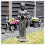 Boeddha tuinbeeld staand 100cm gietsteen - Winterhard Nieuw, Tuin en Terras, Ophalen of Verzenden, Nieuw, Steen, Boeddhabeeld