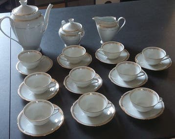 Porcelaine de Sologne LArcheveque - Koffieservies (23) -