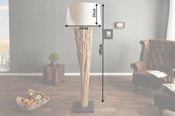 Vloerlamp EUPHORIA 180cm driftwood - 20697, Ophalen of Verzenden, Nieuw