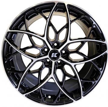 20 inch 5x112 Kipardo KF29 Black Machined Fac 9J ET35 velgen, Ophalen of Verzenden, Nieuw, 20 inch, Velg(en)