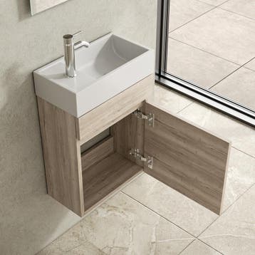 Toiletmeubel Fontein 40 cm – Compact en Stijlvol - Natural, Verzenden, Nieuw