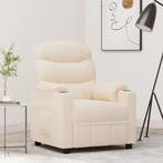 Verstelbare Fauteuil Creme | Tweedekansje | OP=OP, Huis en Inrichting, Fauteuils, 75 tot 100 cm, Ophalen of Verzenden, Zo goed als nieuw