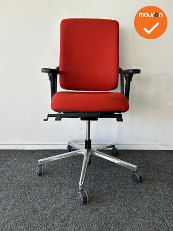Rohde & Grahl - Xenium - Rood - Chroom voetkruis, Werkplek, Ophalen of Verzenden, Gebruikt, Stoel