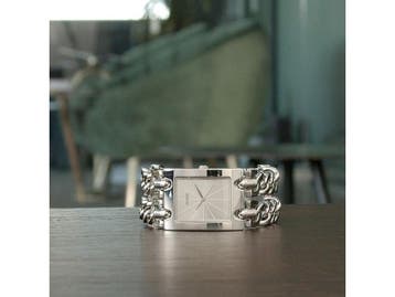 GUESS Watches -  W1117L1 -  dameshorloge -  heavy metal -, Verzenden, Zo goed als nieuw, Guess