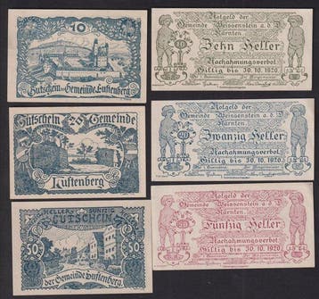 Oostenrijk. - 100 Notgeldscheine 1920s (Zonder