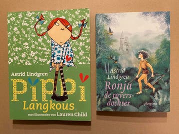 Astrid Lindgren - Pippi Langkous (nieuwe tekeningen) + Ronja, Verzenden, Zo goed als nieuw, Fictie algemeen