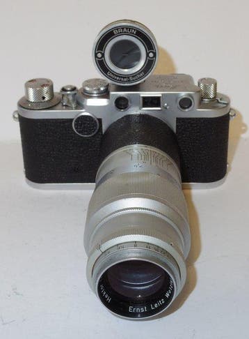 Leica IIf - 1953 - Hektor 4.5/13.5cm - Braun viewfinder -