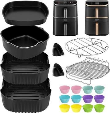 19-delige Airfryer Set BPA-vrij | Retourdeal | Actieprijs, Ophalen of Verzenden, Zo goed als nieuw