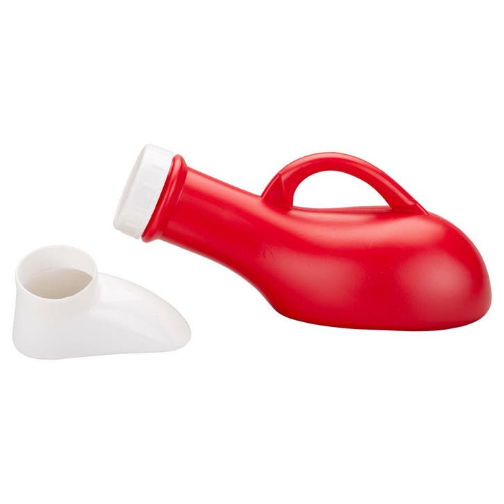 Urinaal unisex met schroefdop - Rood, Diversen, Verpleegmiddelen, Ophalen of Verzenden