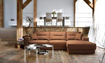 Loungebank Venray - loungebanken - Cognac, Nieuw, Stof