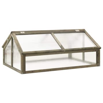 vidaXL Broeikas 114x80x50 cm vurenhout grijs, Tuin en Terras, Verzenden, Nieuw