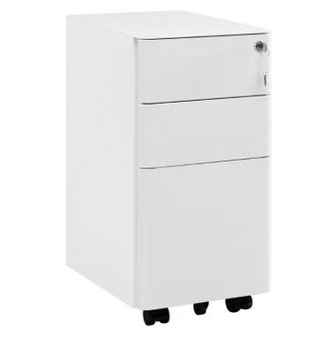 Mobiele Metalen Archiefkast met Slot – 3 Lades, 30x60x45 cm, Verzenden, Nieuw in verpakking