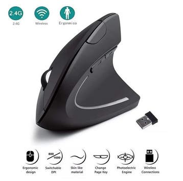 Verticale Muis Ergonomische 2.4Ghz Draadloze Optische Muizen, Computers en Software, Rechtshandig, Muis, Ergonomisch, Verzenden
