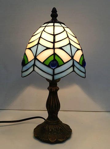 Tiffany style - Tafellamp - Glas-in-lood