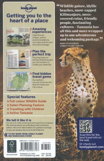 Lonely Planet Tanzania dr 6 9781742207797 Mary Fitzpatrick, Verzenden, Gelezen, Mary Fitzpatrick