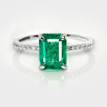 Zonder minimumprijs - Ring - 14 karaat IGI 1,74 ct Zambia, Nieuw